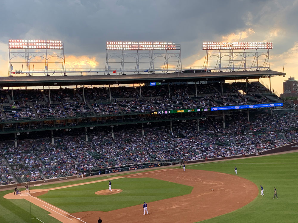 Cubs in field - June 24, 2019