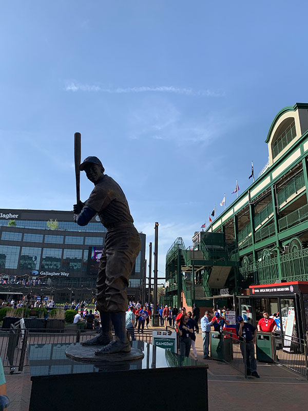 Ernie Banks statue - May 22, 2019