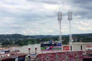 View of river from Great American Ball Park