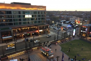View of Clark Street from our seats
