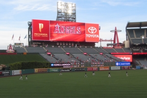 Angel Stadium from Third Base Line