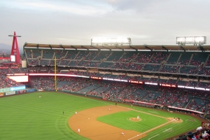 Angel Stadium from Third Baseline