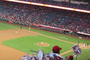 Angel Stadium from Third Baseline