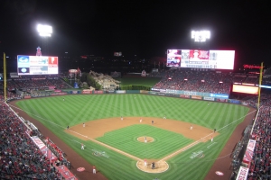 View from behind home plate