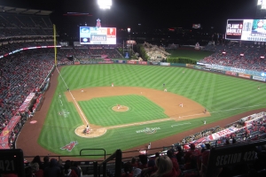 View from behind home plate