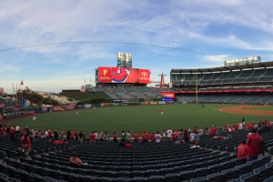 Angel Stadium from Third Baseline Before Game