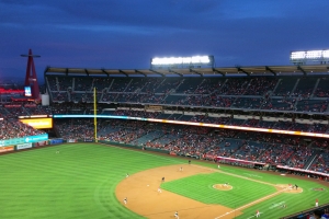 Angel Stadium from Third Baseline