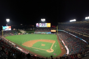 View from behind home plate