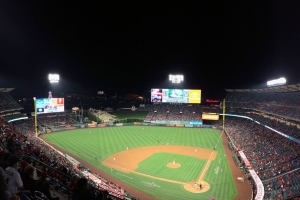 View from behind home plate