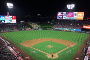 View from behind home plate