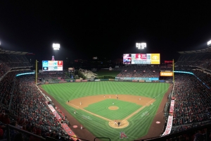 View from behind home plate