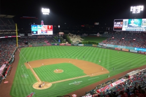 View from behind home plate