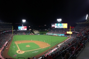 View from behind home plate