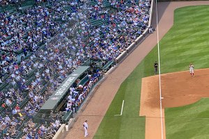 View down third base line - May 22, 2019