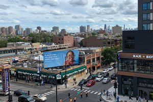 View of downtown from upper deck - September 13, 2019