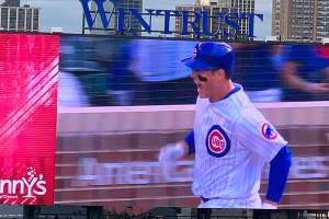 Anthony Rizzo on video board - September 13, 2019