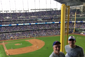 Pat and Tommy at Miller Park