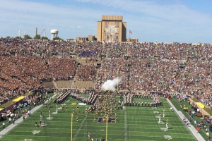 Irish Take the field.