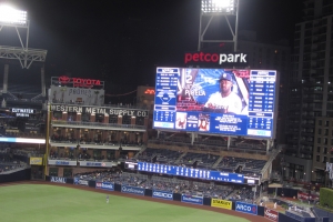 Scoreboard at Petco Park