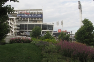 Approaching Great American Ball Park