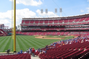 View from left field foul pole