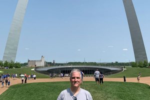 Pat at the Arch