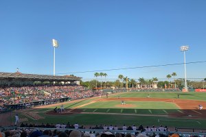 View of field from seats