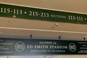 Ed Smith Stadium sign