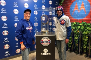 Tommy and Pat with the Trophy