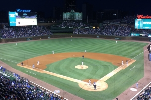 The lights are on at Wrigley