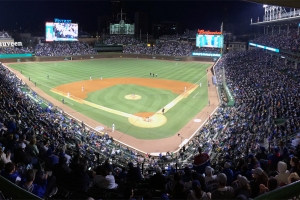 View from behind home plate