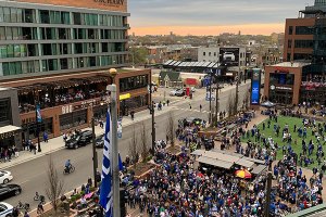 Gallagher Way from new catwalk behind the seats - April 24, 2019