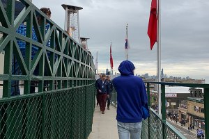 New catwalk behind the stands - April 24, 2019