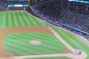 Cubs v. Dodgers game action - April 24, 2019